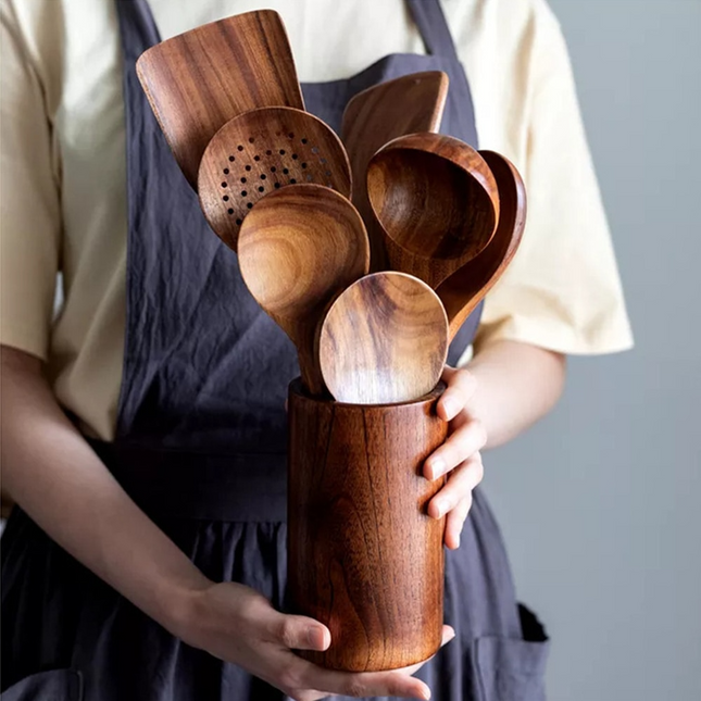 EcoChef - Luxe Teakhouten Keukenaccessoires voor de Moderne Kookkunsten