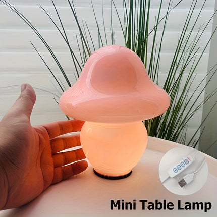 MushroomDream Lamp – Betoverende Glazen Verlichting met Paddenstoelenmotief