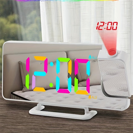 RGBProjector Clock – Kleurrijke Dubbele Alarm Projector