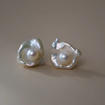 Elegante Barok Parel Oorbellen - Noa