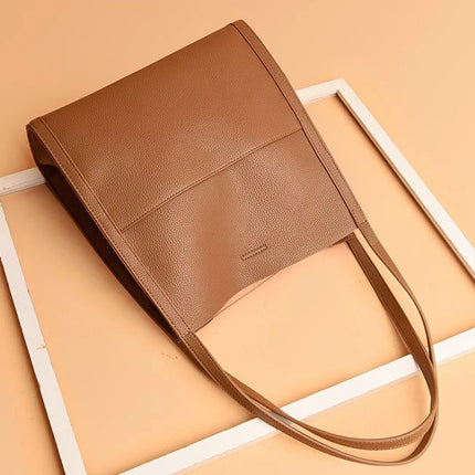 LuxeCarry - Elegante Leren Schoudertas voor Dames