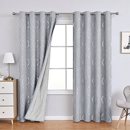 Serenity Voile Curtains - Moderne Bubbels Gordijnen met Lichtfiltering
