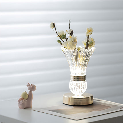 VaseLicht - LED Kristallen Tafel Lamp met Dimbare Sfeer
