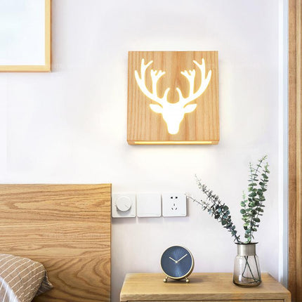 NatureShine – Sfeervolle LED Wandlamp in Hout