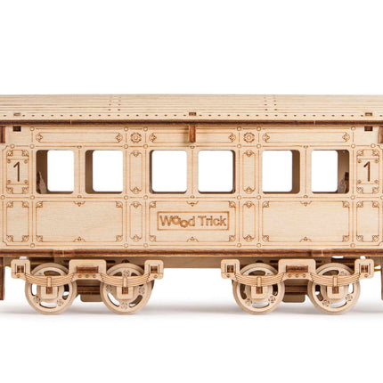 TrainCraft 3D Puzzel - Historische Locomotief met Waggon
