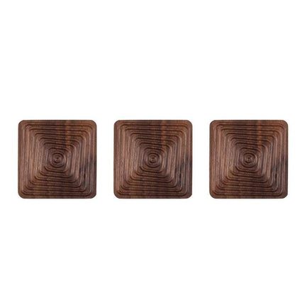 Creative Coasters – Zwart Walnoot in Unieke Vormen