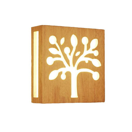 NatureShine – Sfeervolle LED Wandlamp in Hout