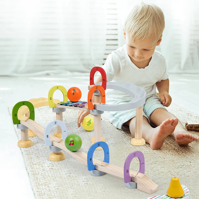 MusicBlocks Toy - Houten Sensorische Blokken voor Groei