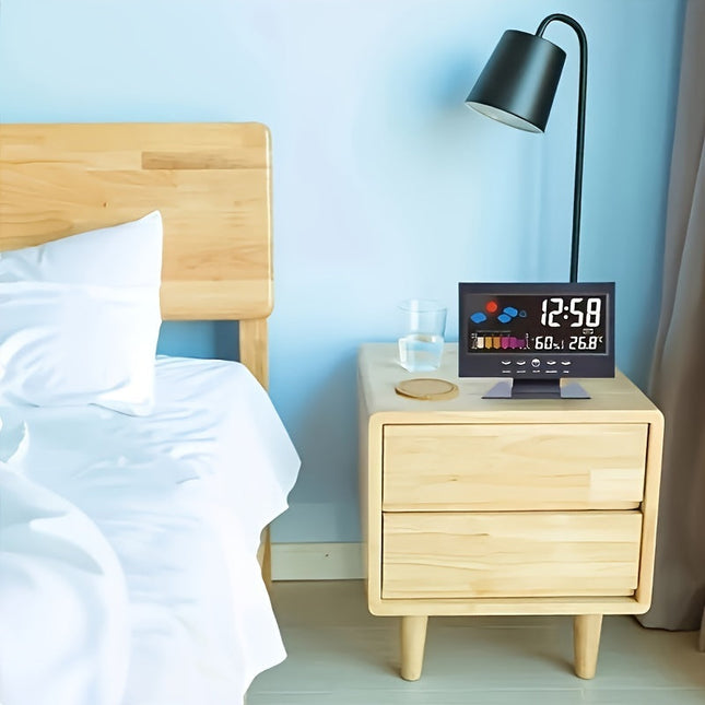 SilentTime Clock – Stijlvolle Digitale Weerstand en Klimaatmonitor