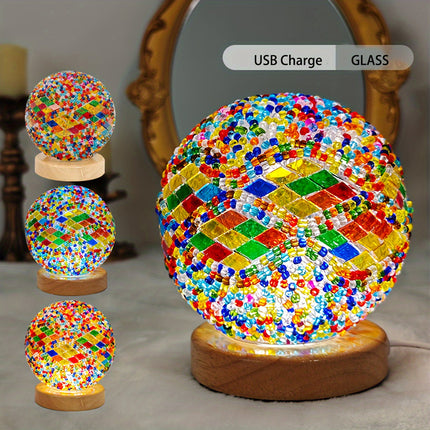 GlassArt Lamp – Verstelbare LED Tafellamp met Kleuren