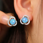 Blauwe Opaal en Zilver