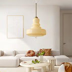 Beige geel / Glas + ijzer