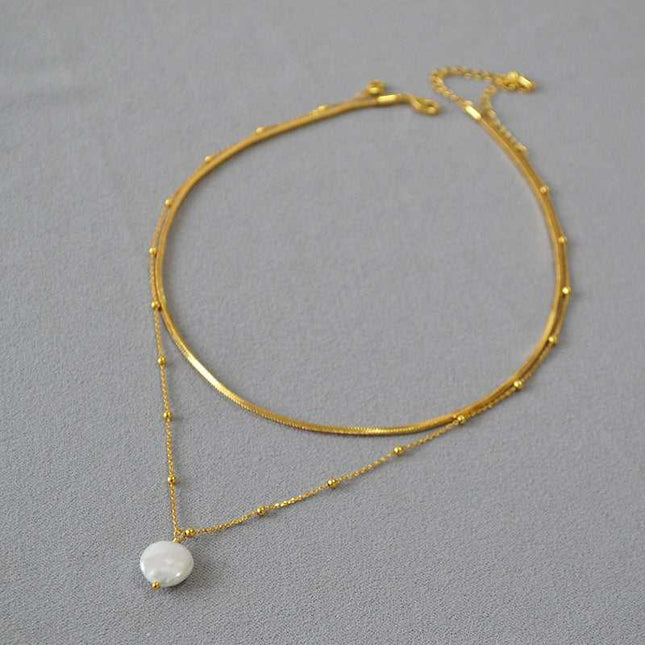 Isaline Necklace - Elegante Barok Parelketting