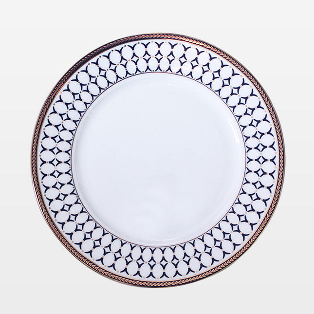 VertexSet – Luxe Blauwe Bordenset voor Eettafel