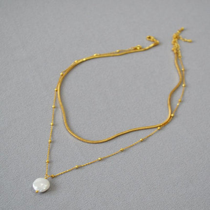 Isaline Necklace - Elegante Barok Parelketting