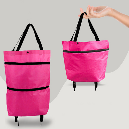 CarryFlex - Praktische 2-in-1 Boodschappentas met Wielen