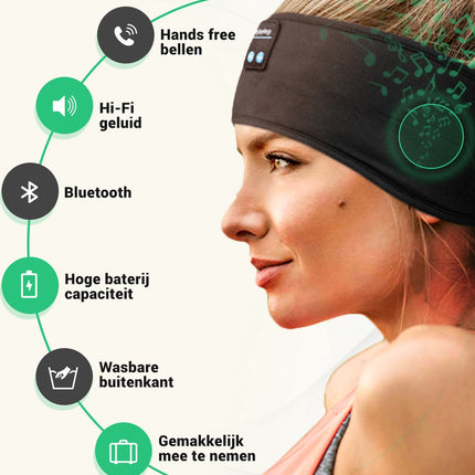 SleepWave™ - Slimme Bluetooth Slaapband voor Diepe Rust