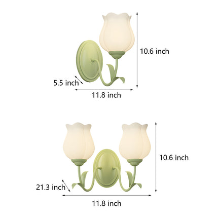 FloraGlow - 3D Glas Bloemenwandlamp voor Sfeerverlichting