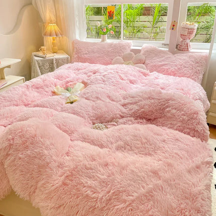 FluffCandy - Luxe Langharig Dekbedovertrek voor Winterse Warmte