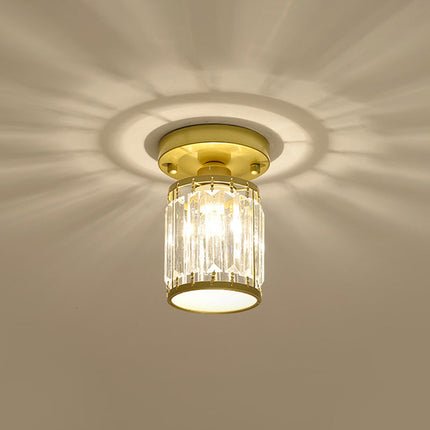 CrystalLuxe – Zwart-Gouden Kristallen Plafondlamp