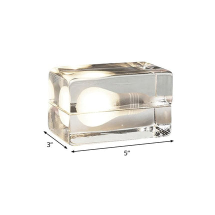 Icecube Lamp - Moderne tafellamp in de vorm van een ijsblok