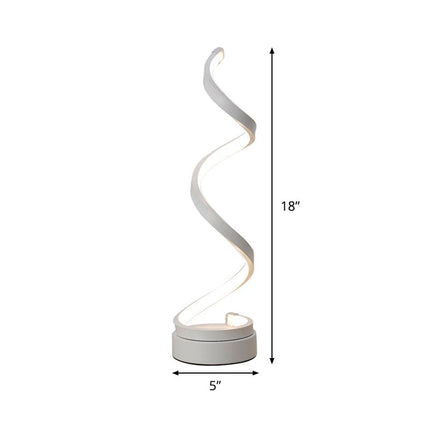 SpiraLuxe – Moderne LED Tafellamp met Spiraalontwerp