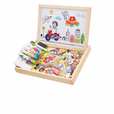 DrawPlay Board - Creatief Houten Magnetisch Krijtbord