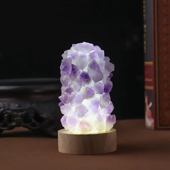 Stijlvolle Amethist Lamp -  Kalmerend Licht en Energie