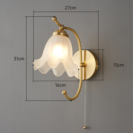 VintageGlow – Retro Glazen Wandlamp voor Sfeer