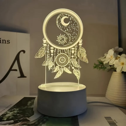 DreamCatcherGlow – 3D LED Nachtverlichting met USB