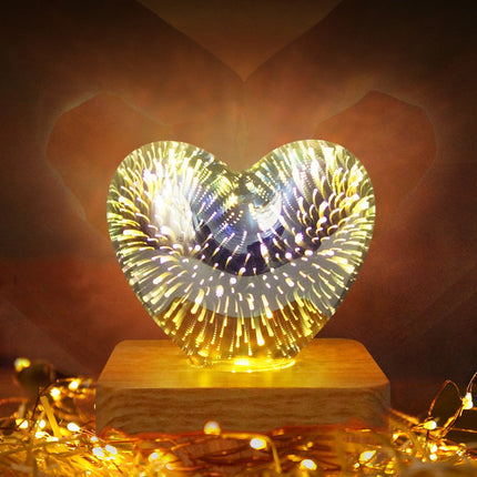 FireworkLight - 3D LED Hartlamp voor Romantisch Sfeerverlichting