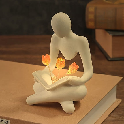 TulipGlow Lamp - Abstracte Tulp Nachtverlichting voor Slaapkamer
