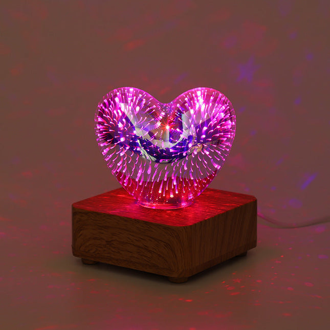 LoveLight Lamp - 3D LED Nachtlamp Hartvuurwerk