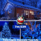 Zonne-energie [blauw licht] 8 modi / 1st-7.01meter/50LED's