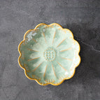 Sunflower Dish-White Even Green