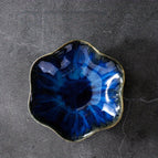 Lotusblad bord - sterrenhemelblauw