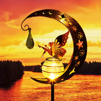 MoonGlow – Magische Tuinlamp met Zon & Maan
