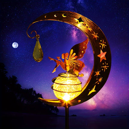 MoonGlow – Magische Tuinlamp met Zon & Maan