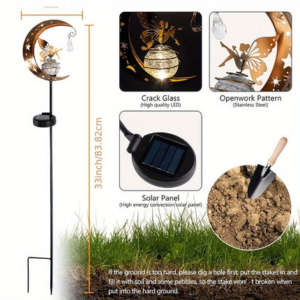 MoonGlow – Magische Tuinlamp met Zon & Maan