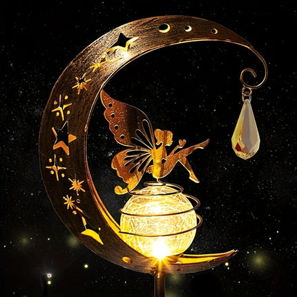 MoonGlow – Magische Tuinlamp met Zon & Maan