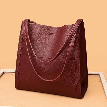 LuxeCarry - Elegante Leren Schoudertas voor Dames