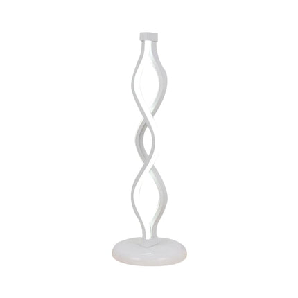 Elegante Witte LED Spiral Tafellamp – Perfect voor Stijlvolle Ruimtes