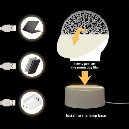GlowTree Lamp - 3D Acryl Nachtlamp USB