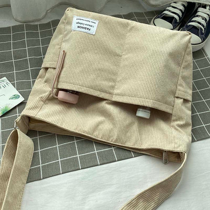 StyleLoom - Luxe Corduroy Schoudertas voor Vrouwen