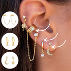 Goud / 3 Paar Set