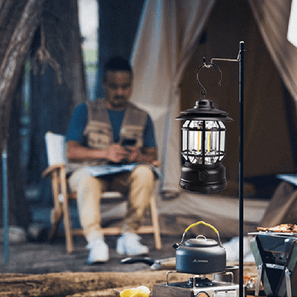 ÉclaireurVintage Tuinlamp - Retro Draagbare Lantaarn voor Buitenavonturen
