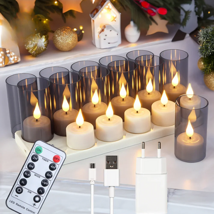 Flickerflex LED Kaarsen - Betoverende Vlamloze LED Kaarsen voor Elke Gelegenheid