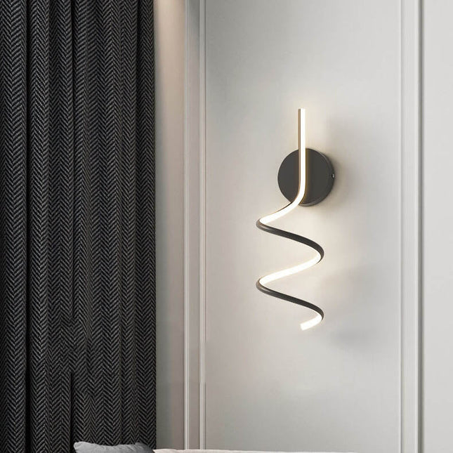 GlowWave – Strakke LED Boogwandlamp voor Sfeer