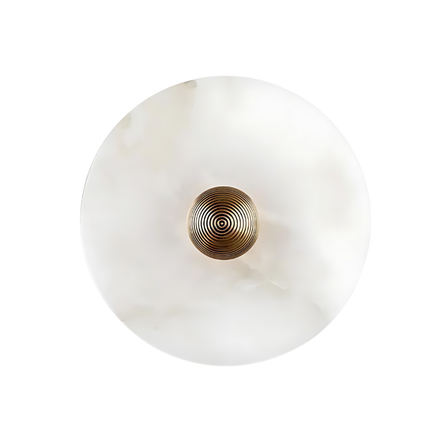 Aurora d'Or - Ronde Alabaster/Aluminum Wandlamp