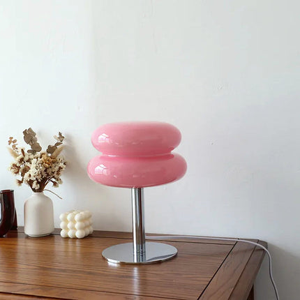 LueurRose - Elegante Dimbare Glazen Tafellamp